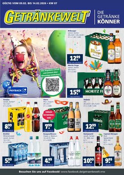 Getränkewelt Prospekt (ab 09.02.2026) zum Blättern