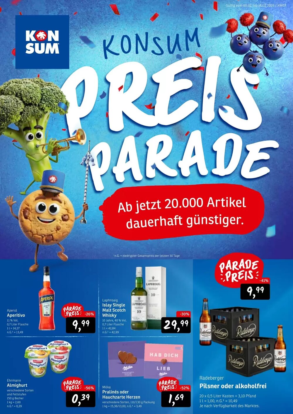 KONSUM Prospekt (ab 09.02.2026) zum Blättern - Seite 1