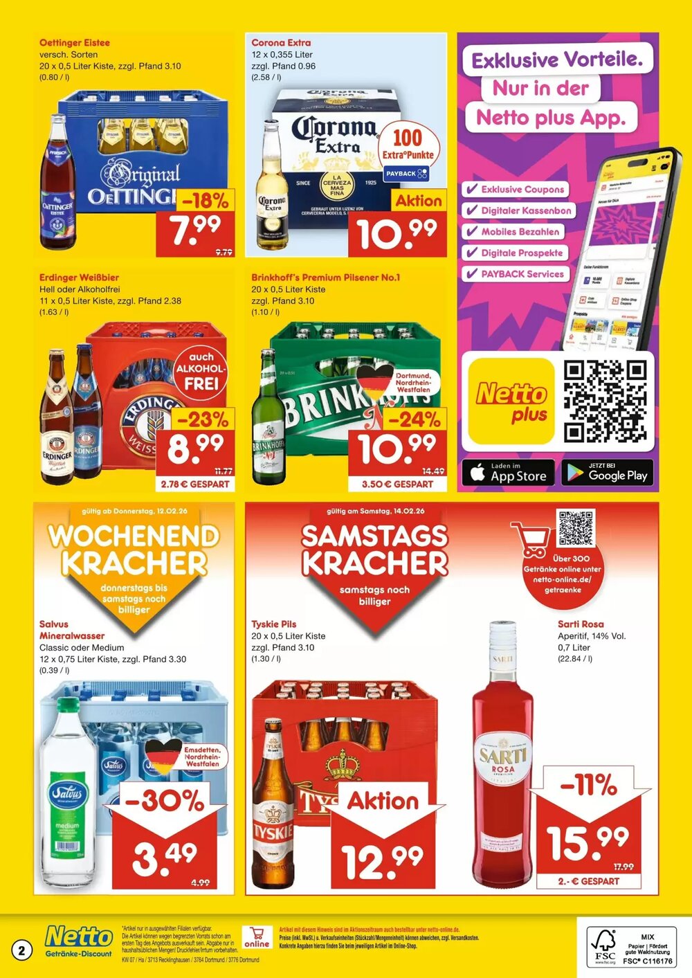 Netto Getränke Discount Prospekt (ab 09.02.2026) zum Blättern - Seite 2
