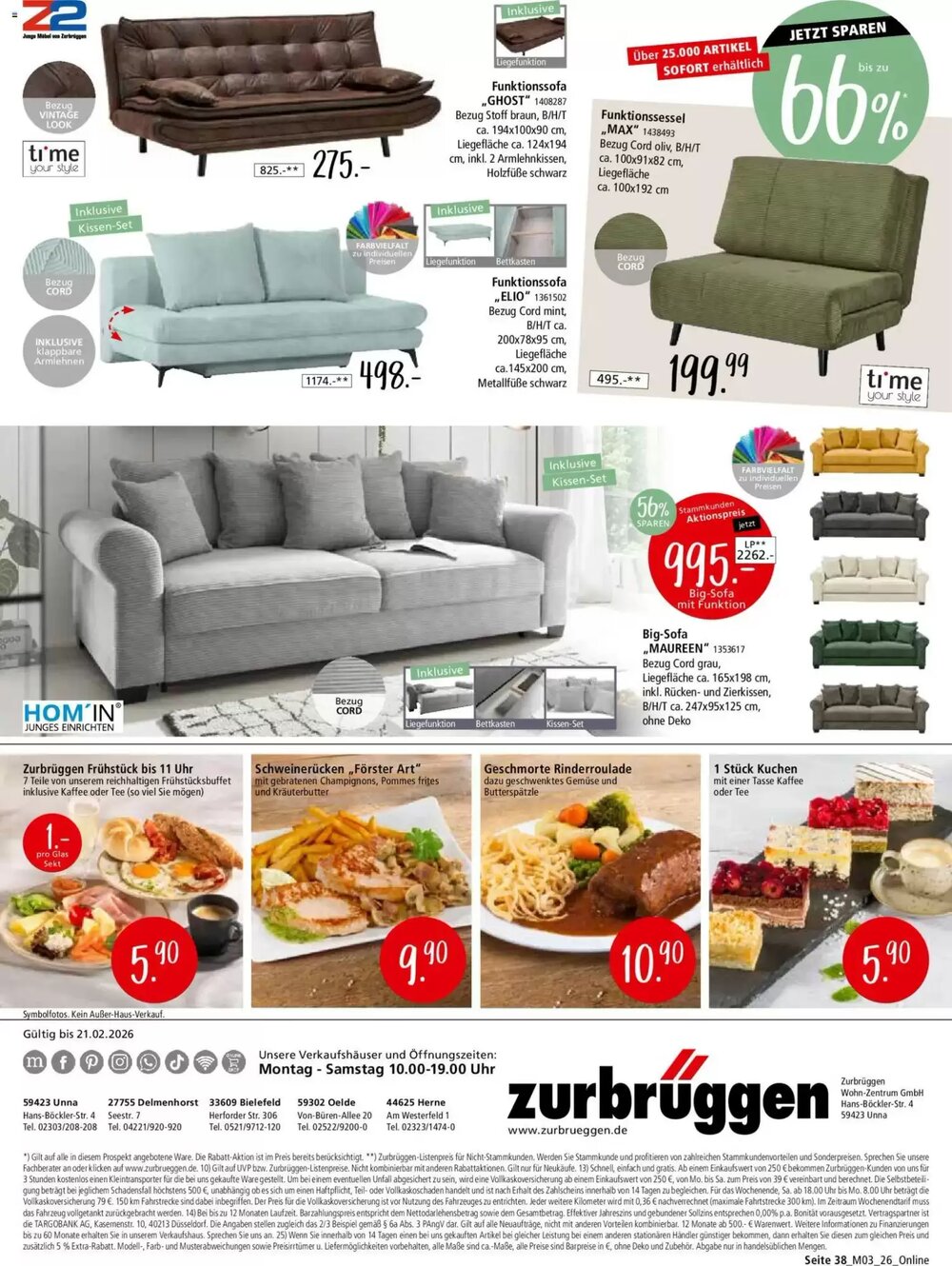 Zurbrüggen Prospekt (ab 09.02.2026) zum Blättern - Seite 38