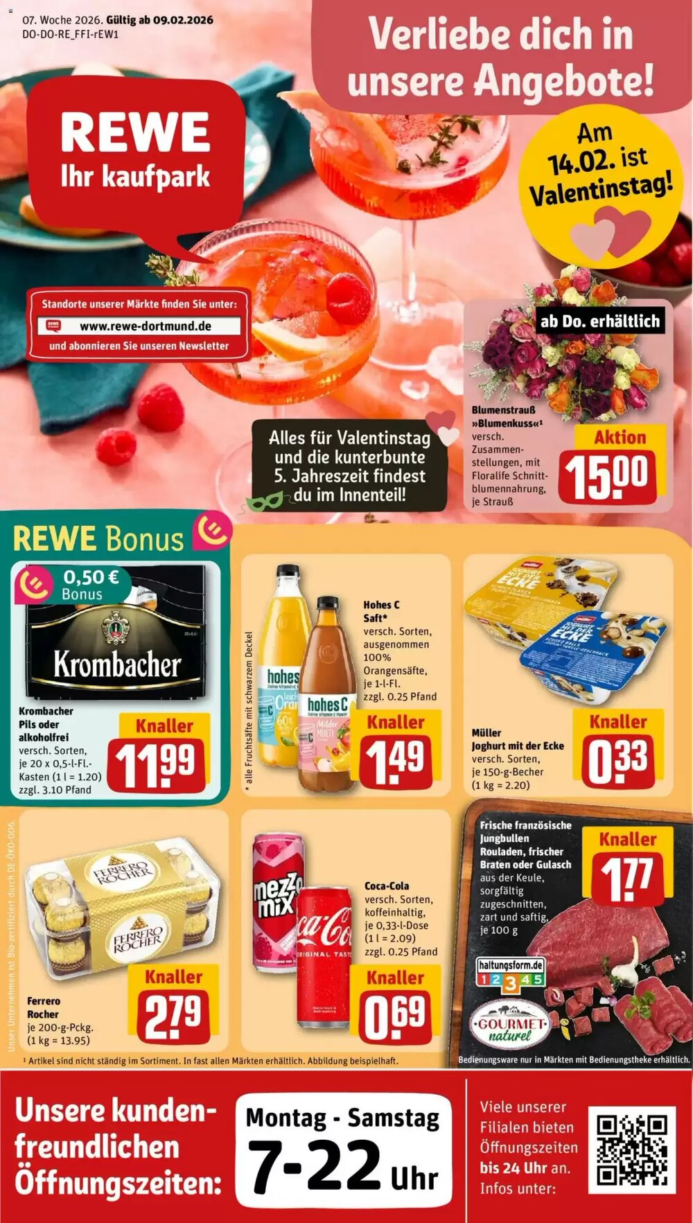 REWE Kaufpark Prospekt (ab 09.02.2026) zum Blättern - Seite 1