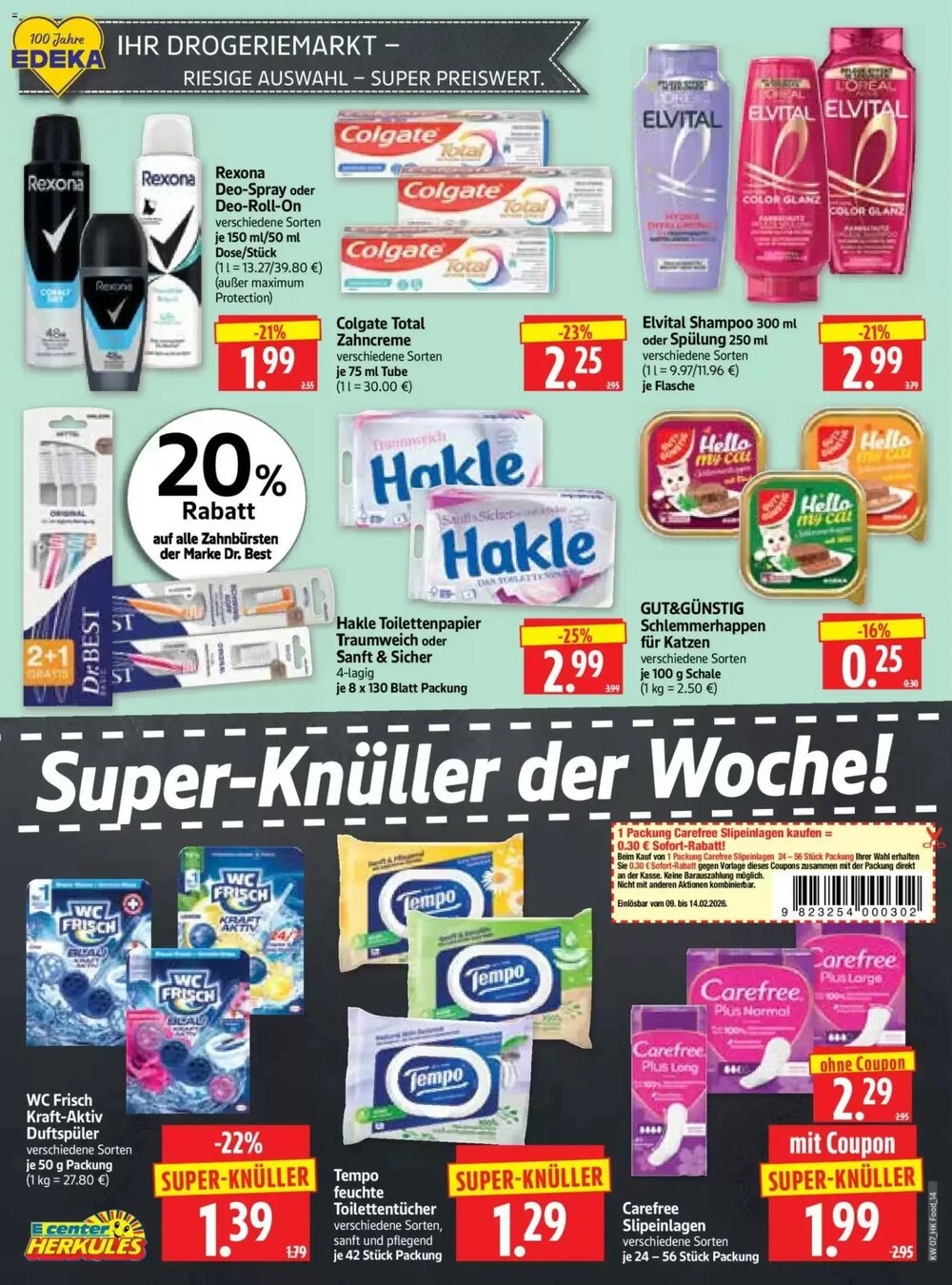 Edeka Herkules Prospekt (ab 09.02.2026) zum Blättern - Seite 14