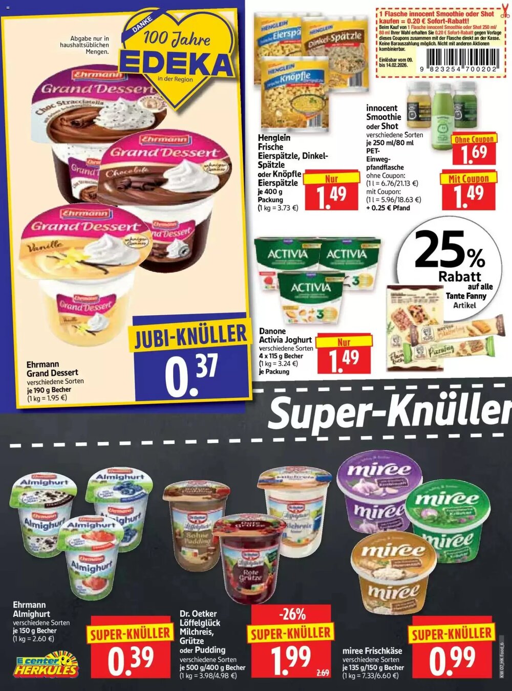 Edeka Herkules Prospekt (ab 09.02.2026) zum Blättern - Seite 6