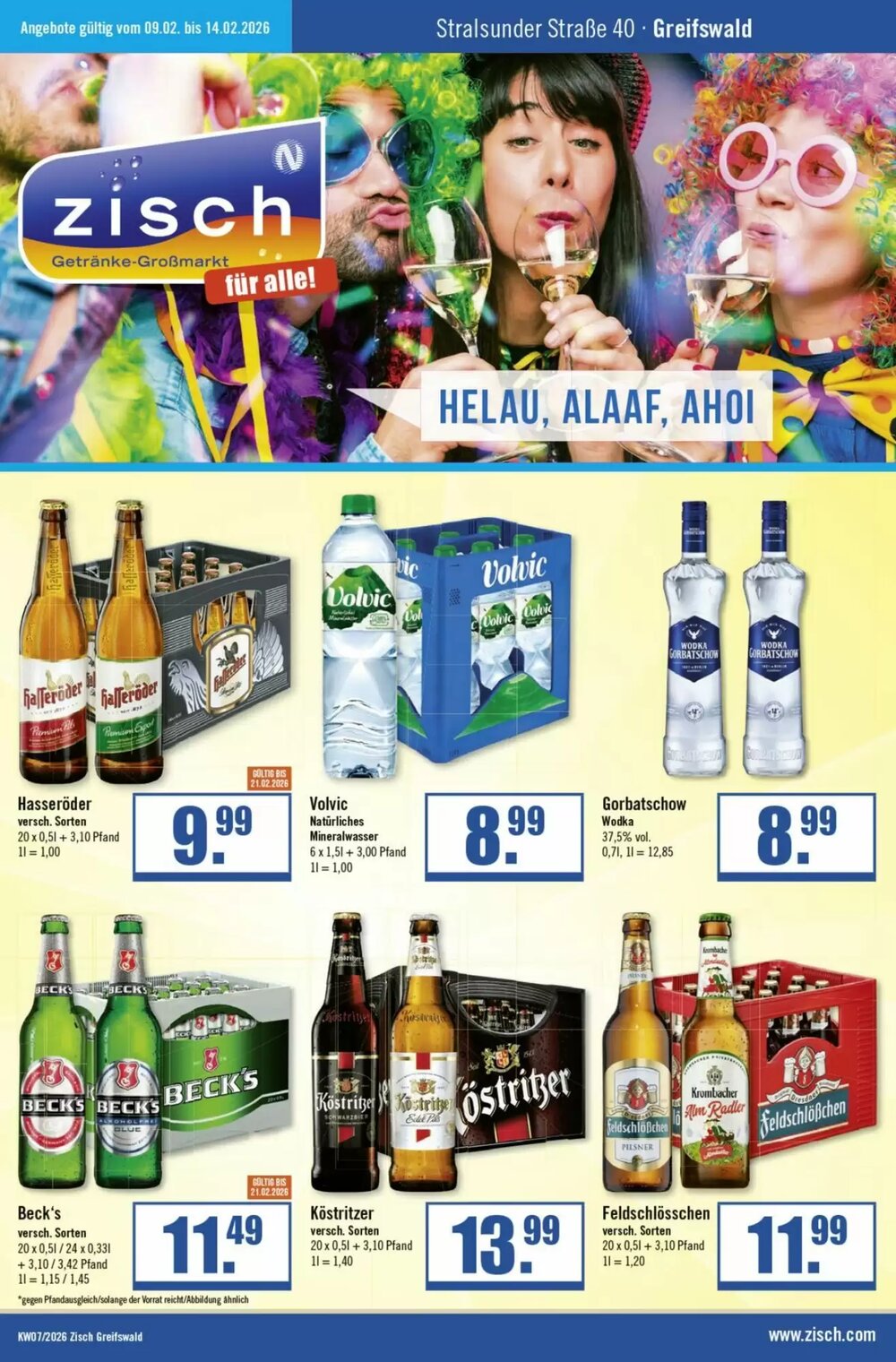 Zisch Prospekt (ab 09.02.2026) zum Blättern - Seite 1