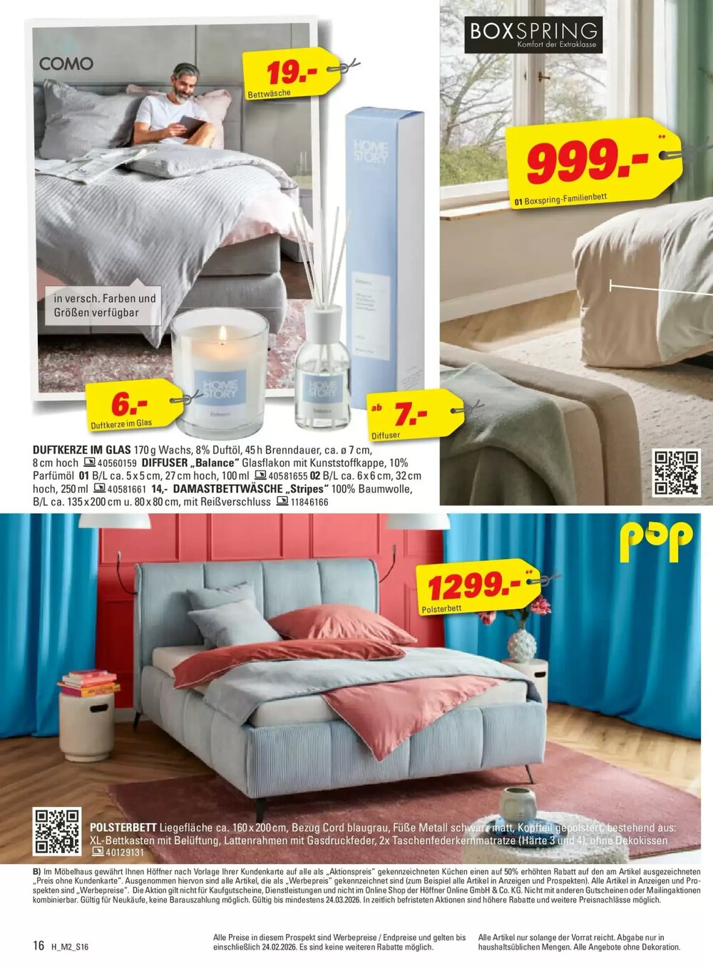 Höffner Prospekt (ab 10.02.2026) zum Blättern - Seite 16