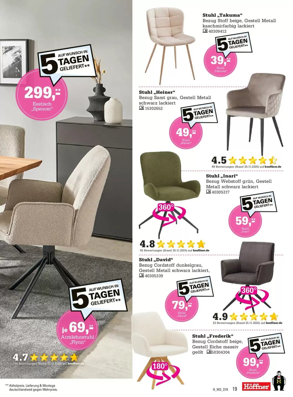 Höffner Prospekt (ab 10.02.2026) zum Blättern - Seite 19