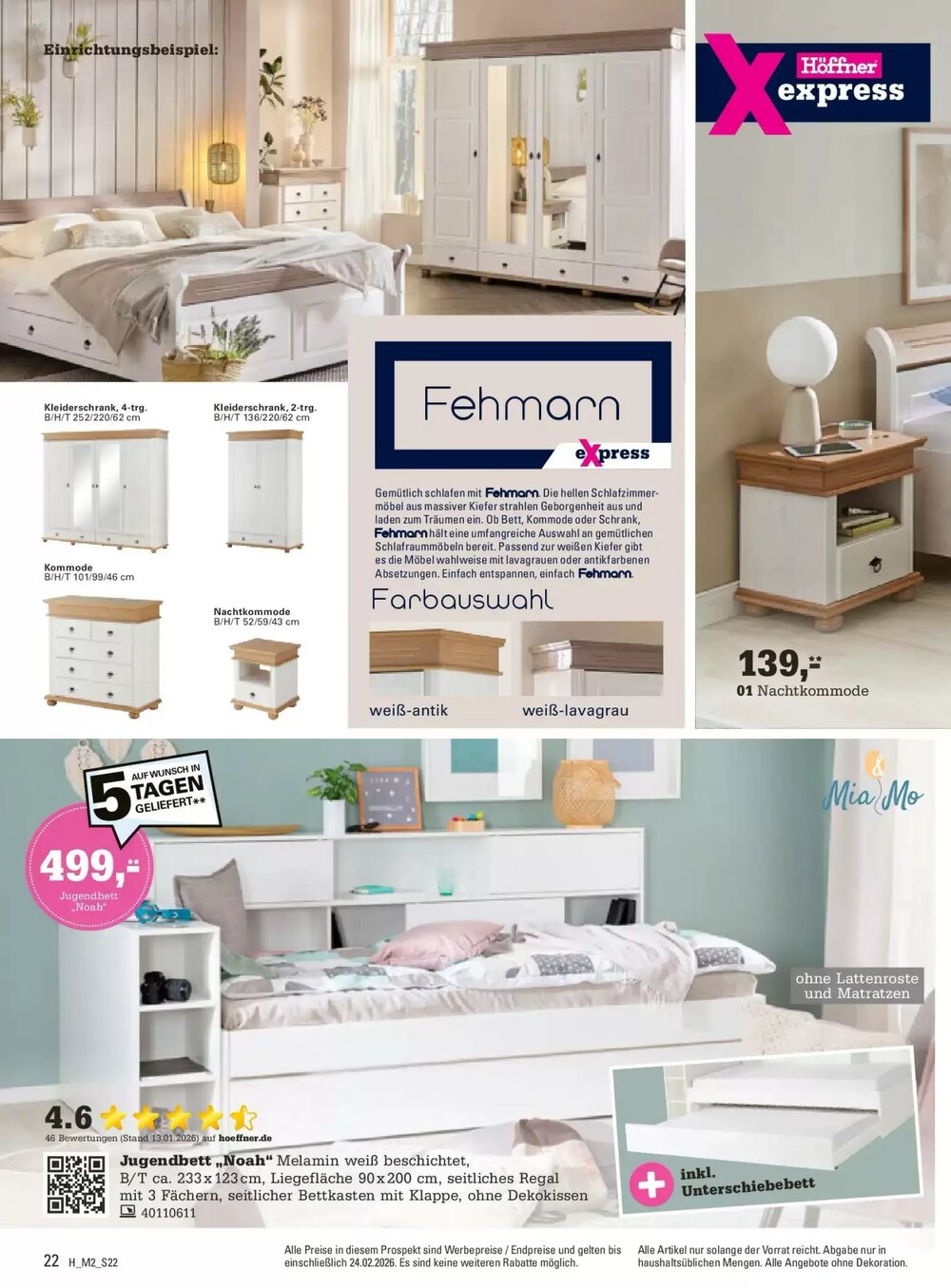 Höffner Prospekt (ab 10.02.2026) zum Blättern - Seite 22