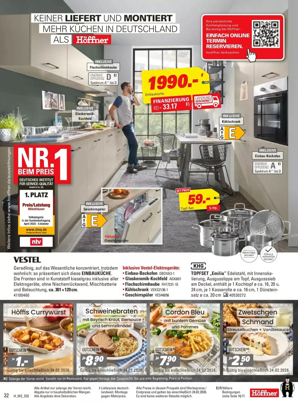 Höffner Prospekt (ab 10.02.2026) zum Blättern - Seite 32