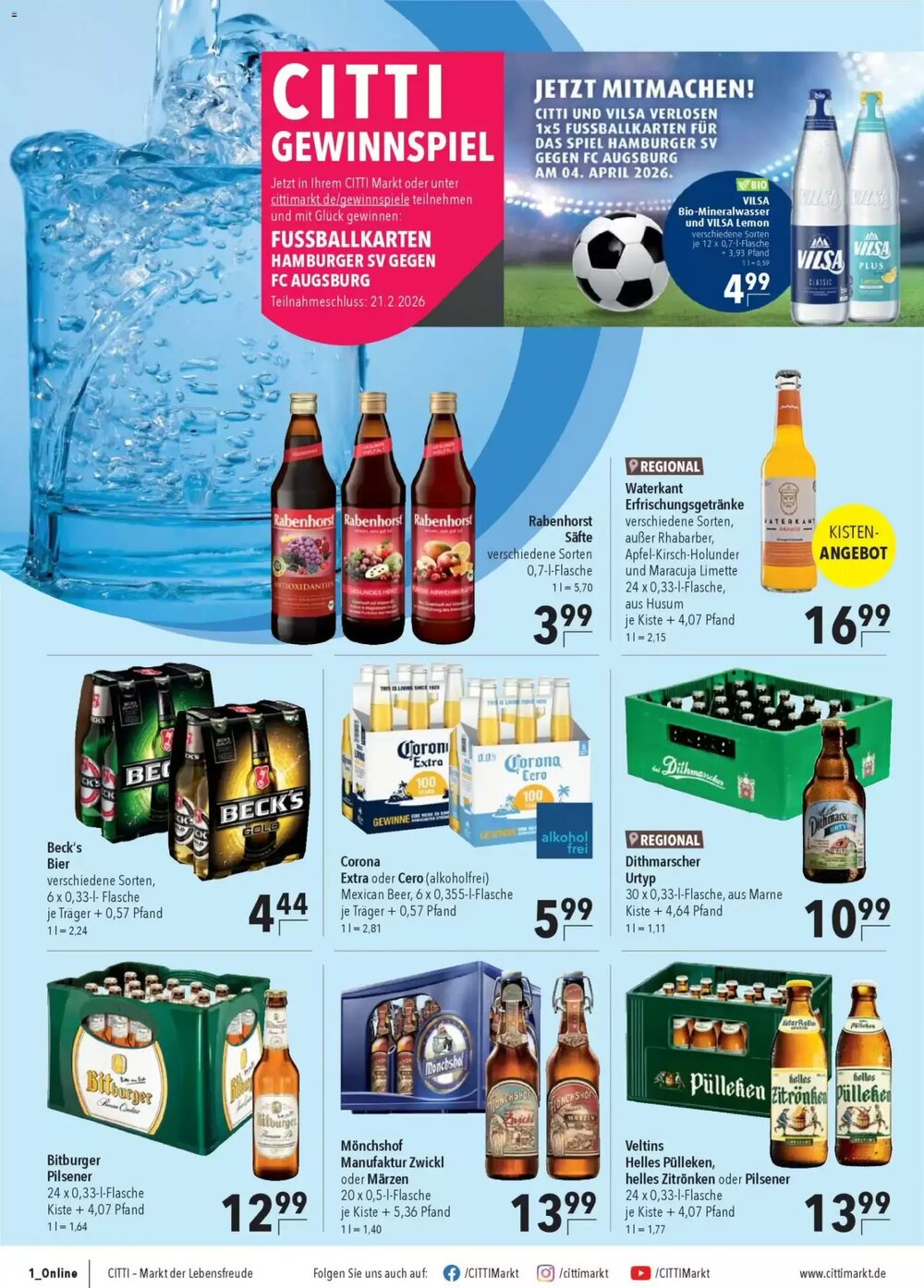 CITTI Markt Prospekt (ab 11.02.2026) zum Blättern - Seite 16