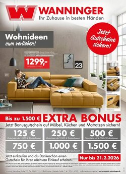 Möbel Wanninger Prospekt (ab 11.02.2026) zum Blättern
