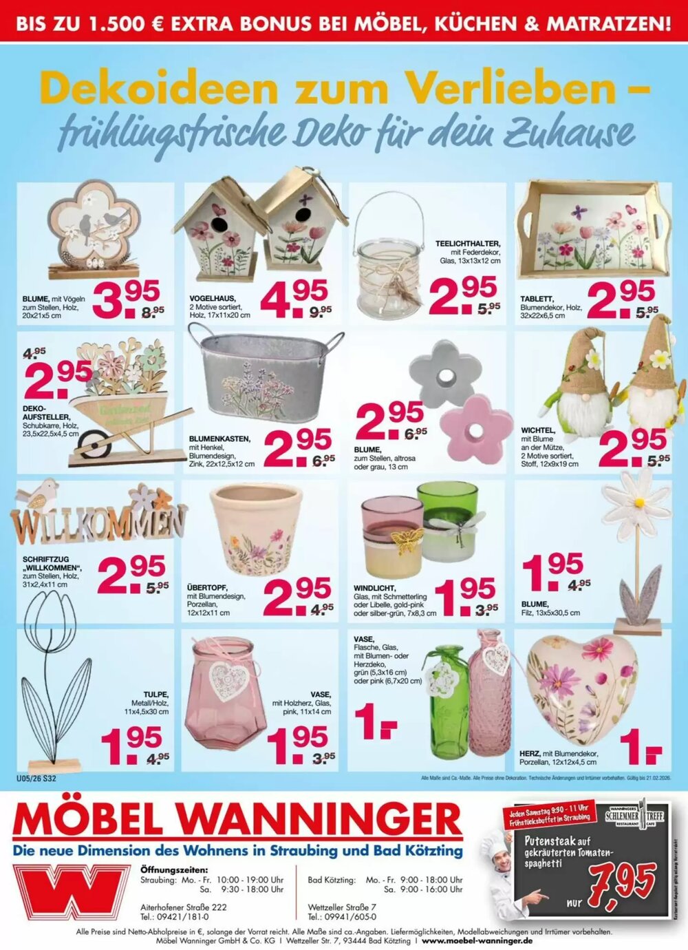 Möbel Wanninger Prospekt (ab 11.02.2026) zum Blättern - Seite 32