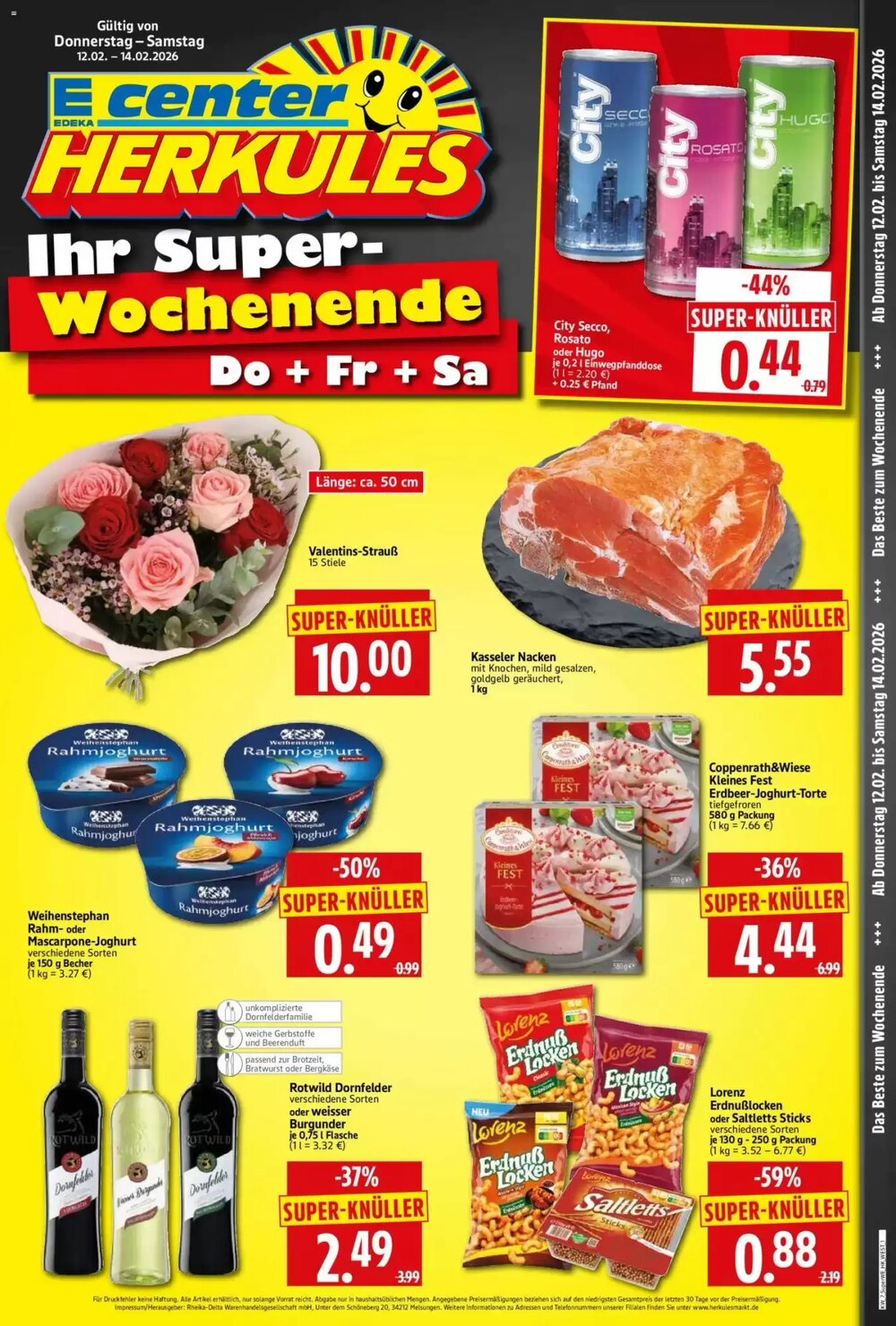 Edeka Herkules Prospekt (ab 12.02.2026) zum Blättern - Seite 1