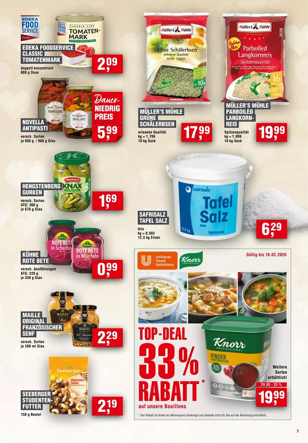 EDEKA Foodservice Prospekt (ab 12.02.2026) zum Blättern - Seite 7
