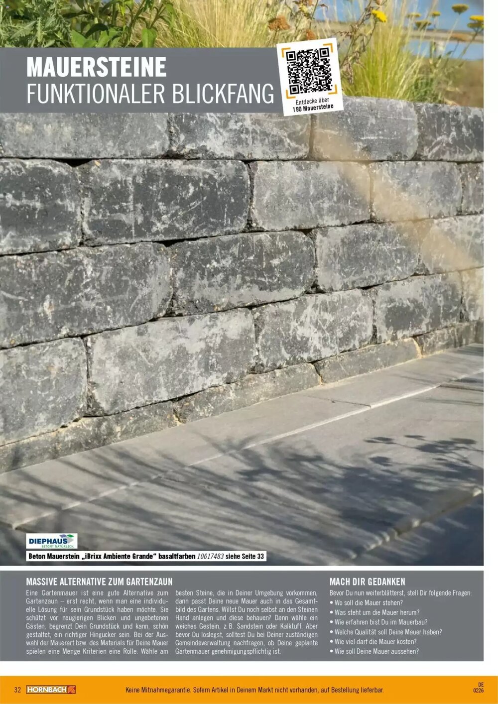 Hornbach Prospekt (ab 12.02.2026) zum Blättern - Seite 32