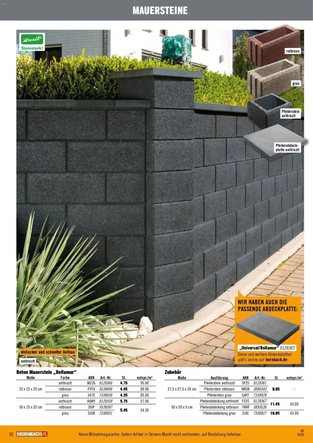 Hornbach Prospekt (ab 12.02.2026) zum Blättern - Seite 38