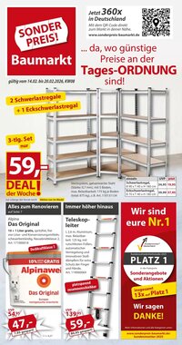 Sonderpreis Baumarkt Prospekt (ab 14.02.2026) zum Blättern