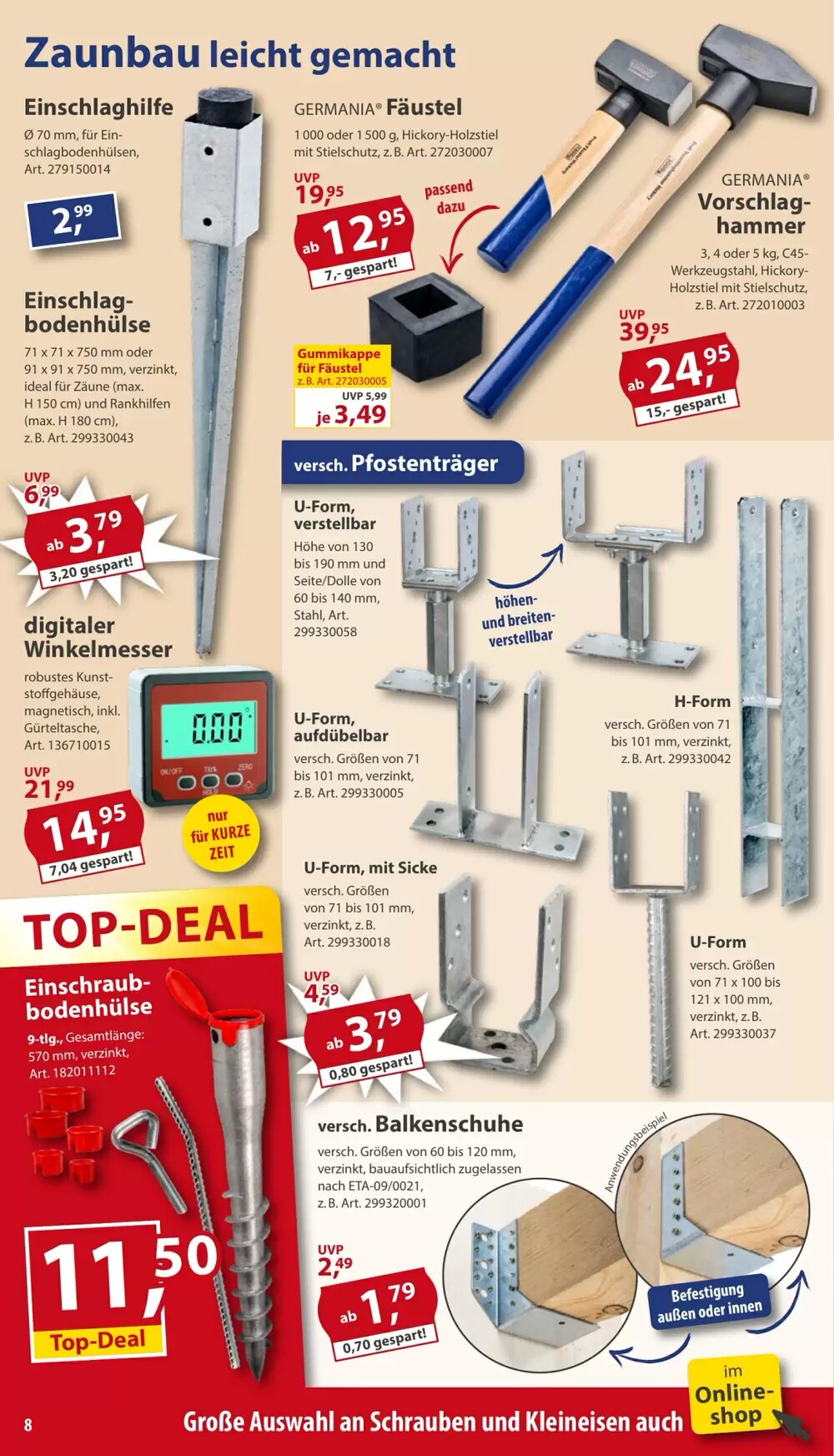 Sonderpreis Baumarkt Prospekt (ab 14.02.2026) zum Blättern - Seite 8
