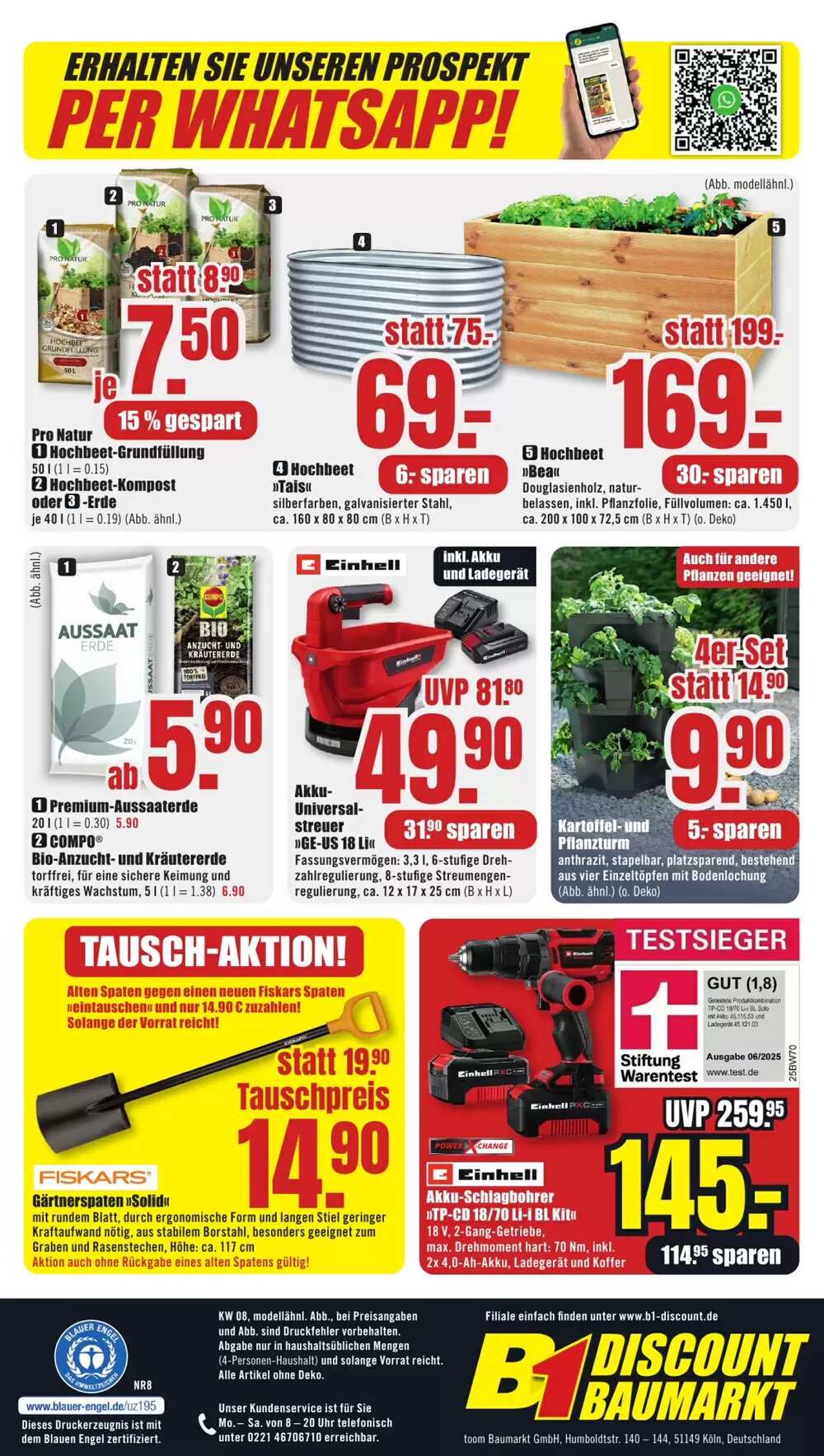 B1 Discount Baumarkt Prospekt (ab 14.02.2026) zum Blättern - Seite 4