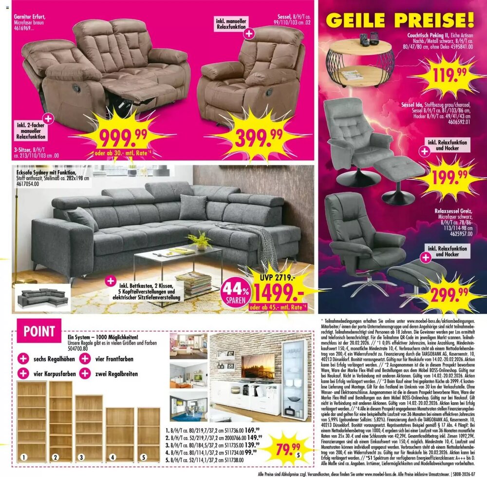 Möbel Boss Prospekt (ab 14.02.2026) zum Blättern - Seite 7