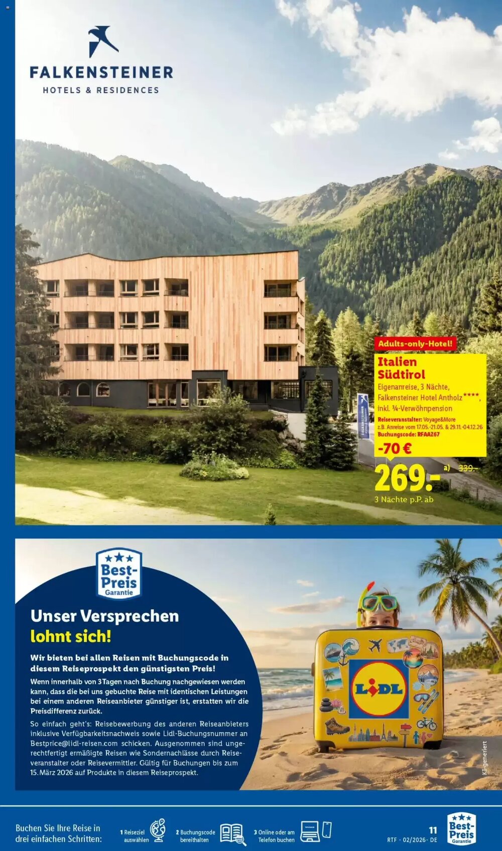 Lidl Reisen Prospekt (ab 14.02.2026) zum Blättern - Seite 11
