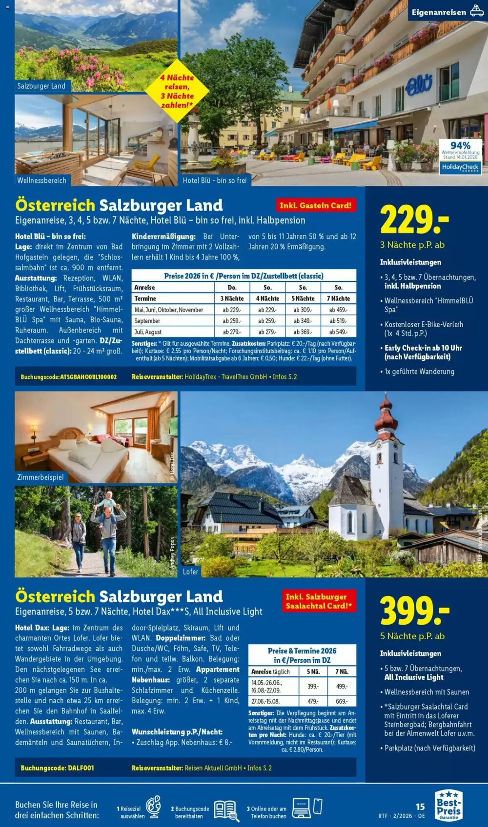 Lidl Reisen Prospekt (ab 14.02.2026) zum Blättern - Seite 15