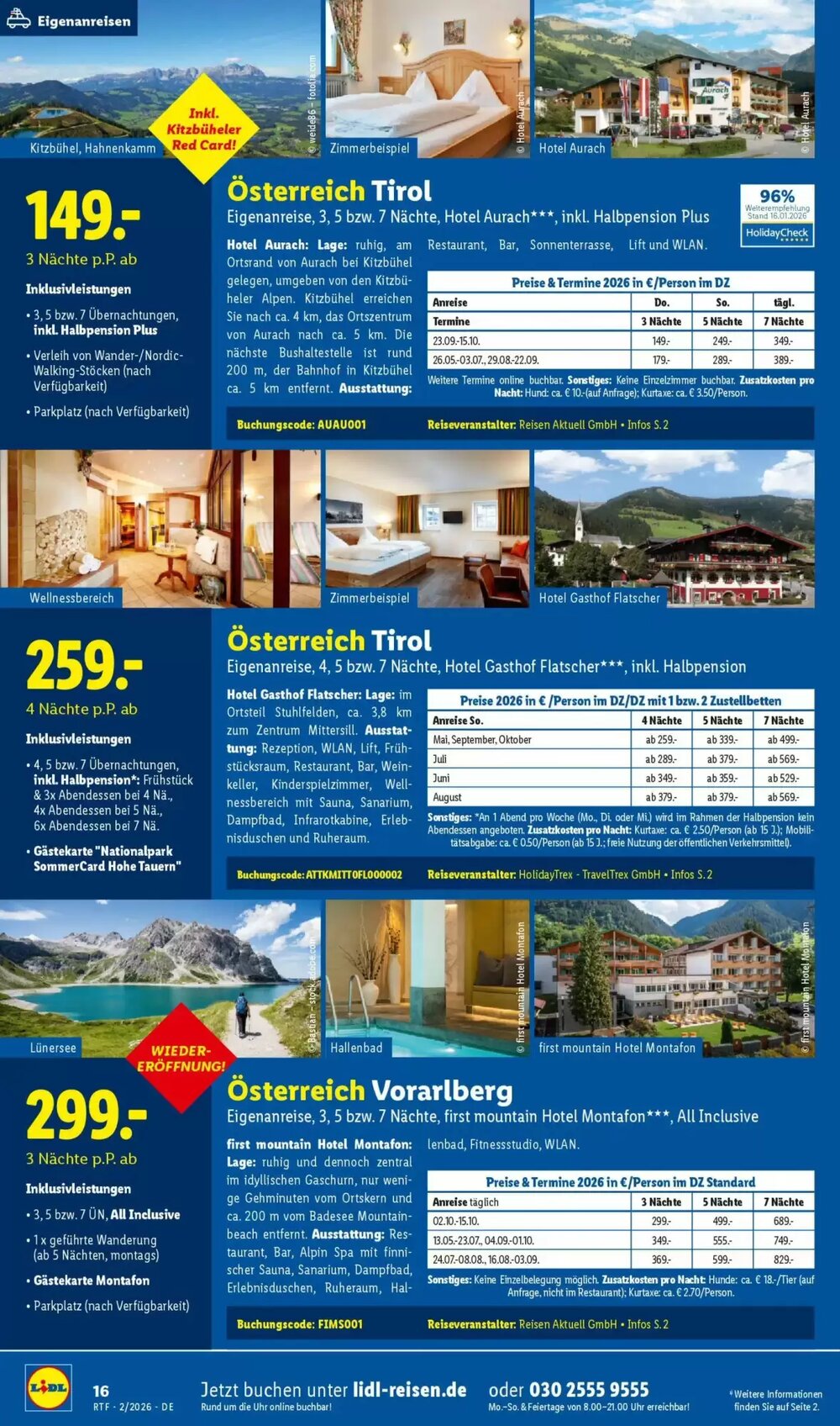 Lidl Reisen Prospekt (ab 14.02.2026) zum Blättern - Seite 16