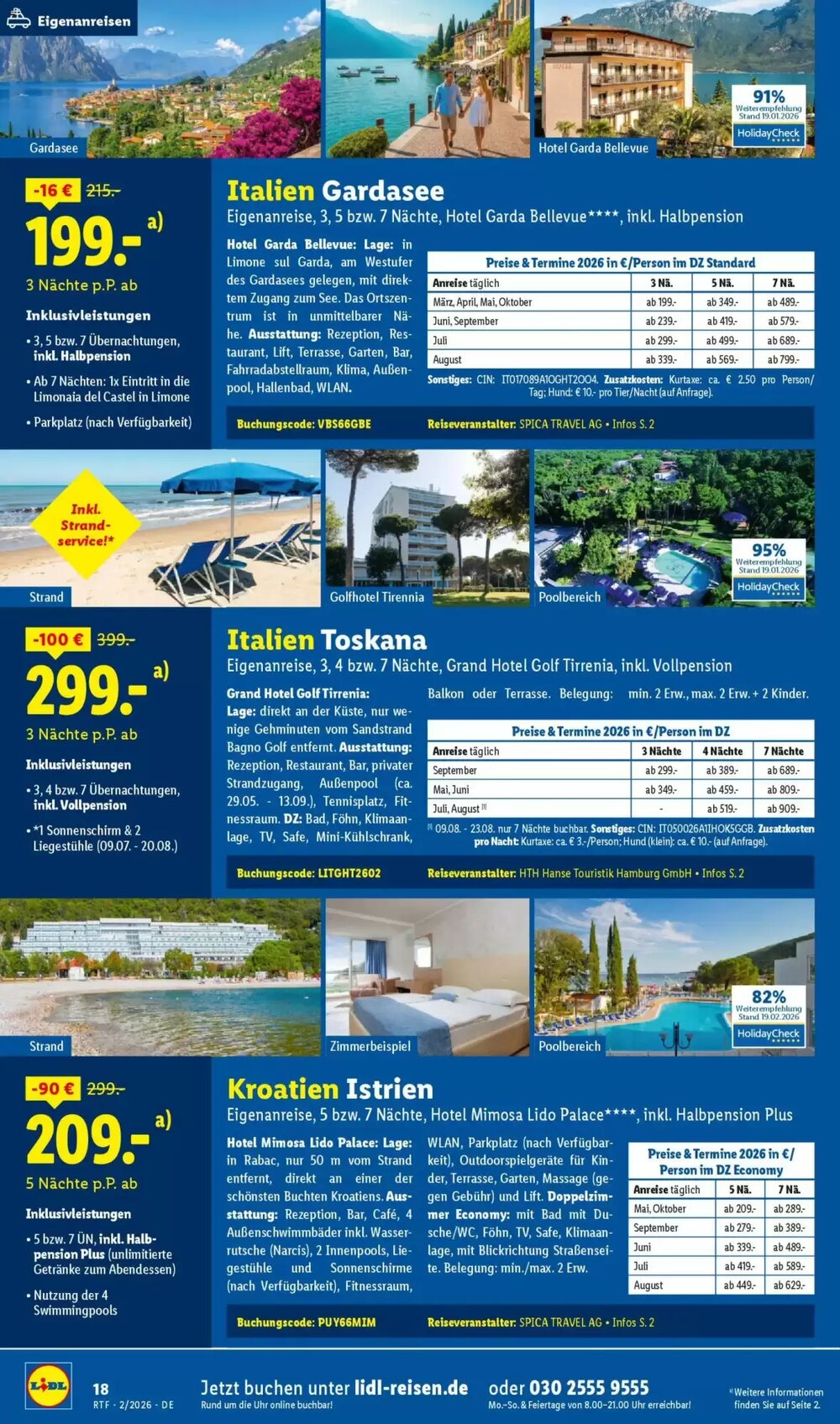 Lidl Reisen Prospekt (ab 14.02.2026) zum Blättern - Seite 18