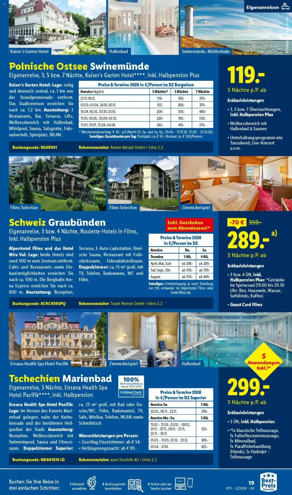 Lidl Reisen Prospekt (ab 14.02.2026) zum Blättern - Seite 19