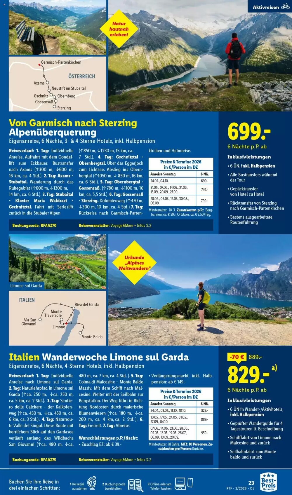 Lidl Reisen Prospekt (ab 14.02.2026) zum Blättern - Seite 23