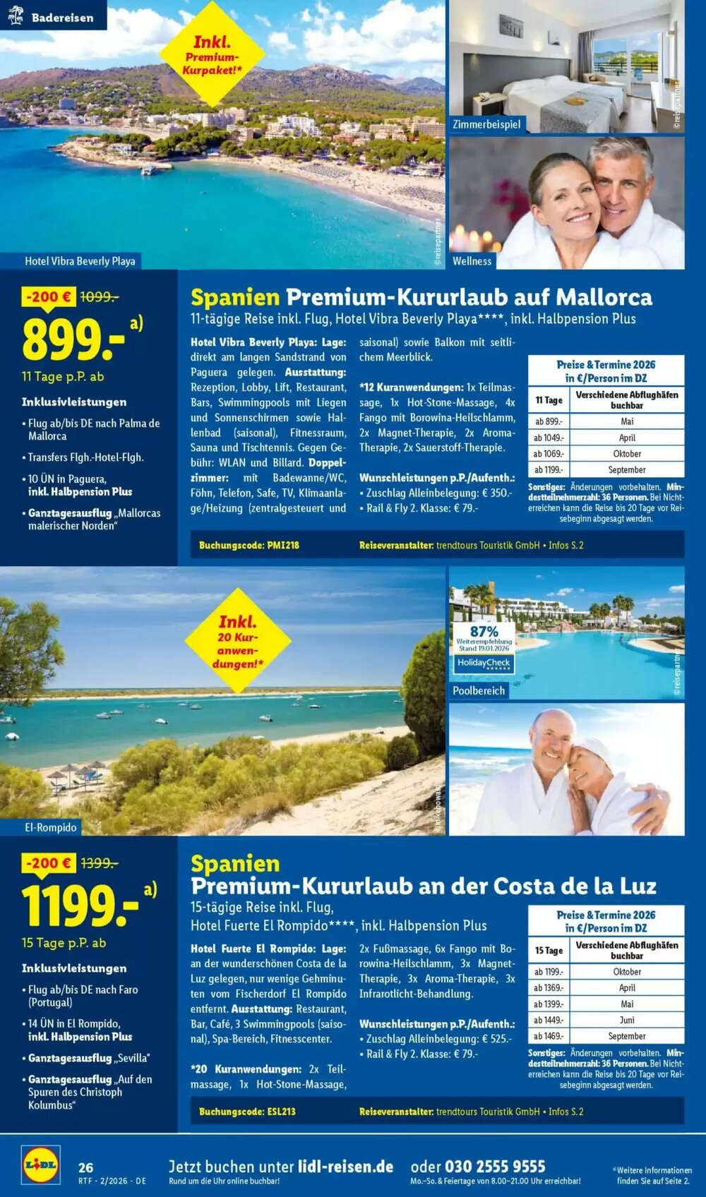 Lidl Reisen Prospekt (ab 14.02.2026) zum Blättern - Seite 26