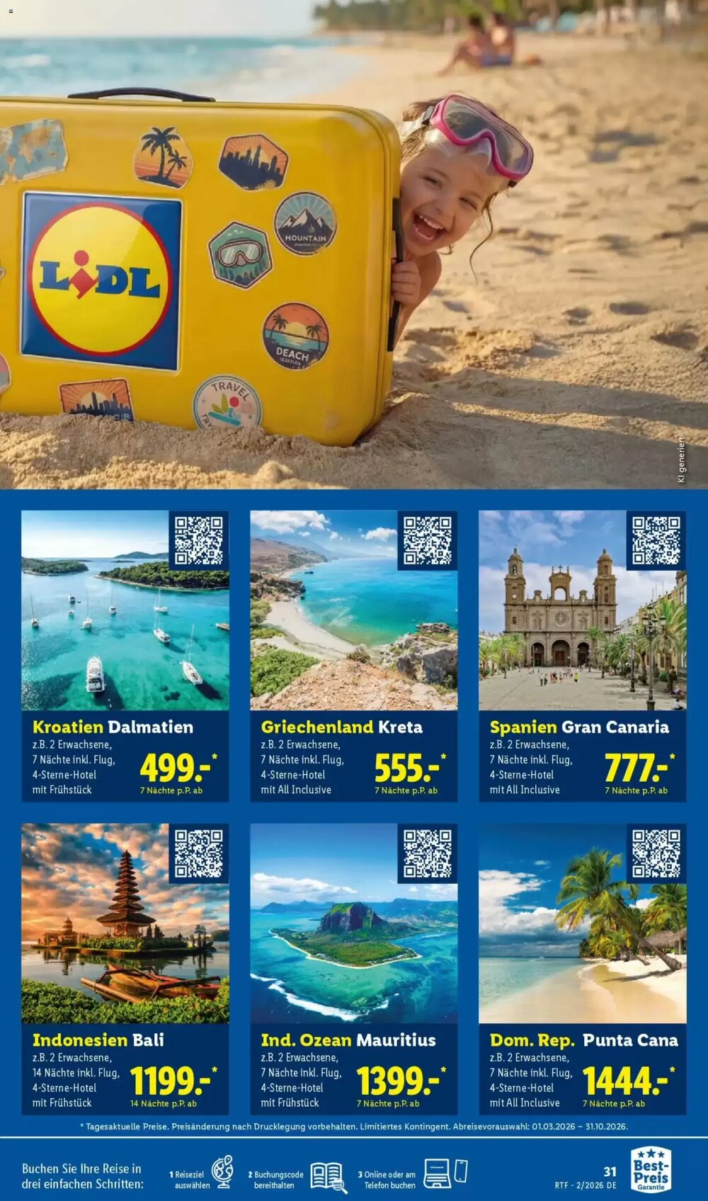 Lidl Reisen Prospekt (ab 14.02.2026) zum Blättern - Seite 31