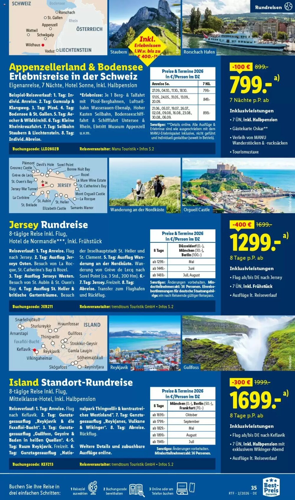 Lidl Reisen Prospekt (ab 14.02.2026) zum Blättern - Seite 35