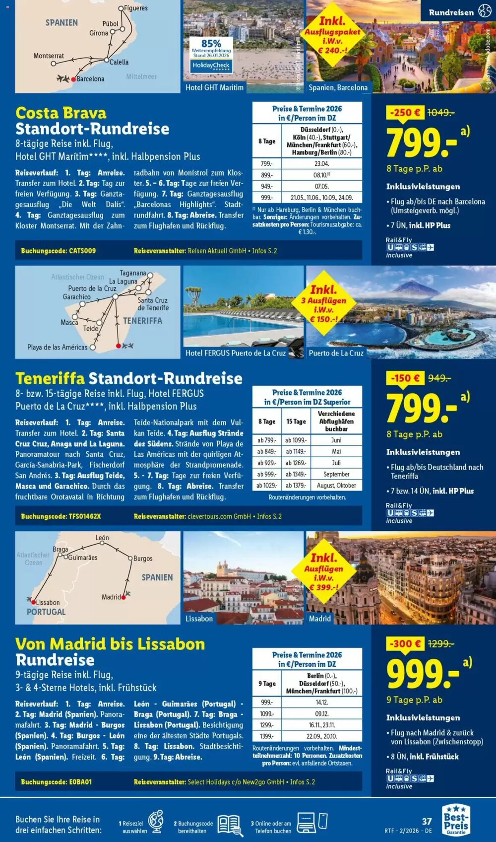 Lidl Reisen Prospekt (ab 14.02.2026) zum Blättern - Seite 37