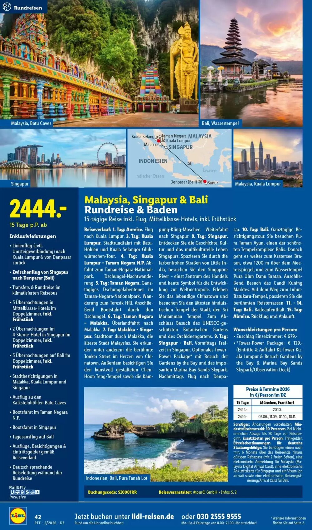 Lidl Reisen Prospekt (ab 14.02.2026) zum Blättern - Seite 42