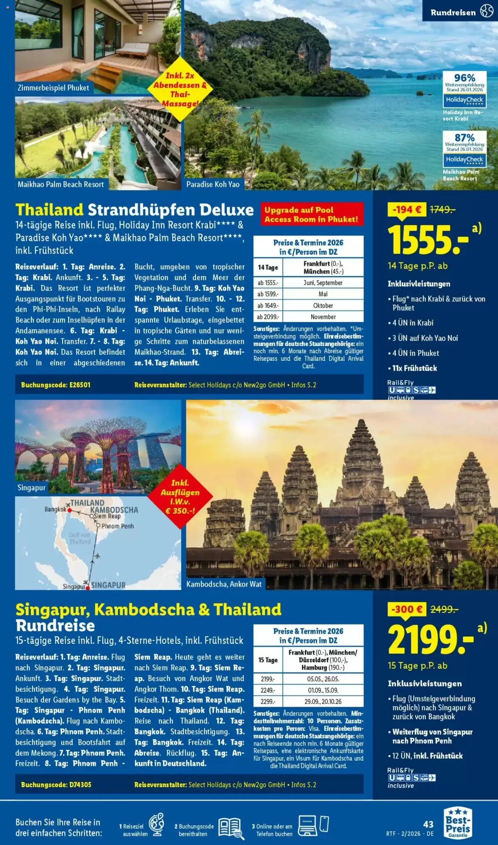 Lidl Reisen Prospekt (ab 14.02.2026) zum Blättern - Seite 43