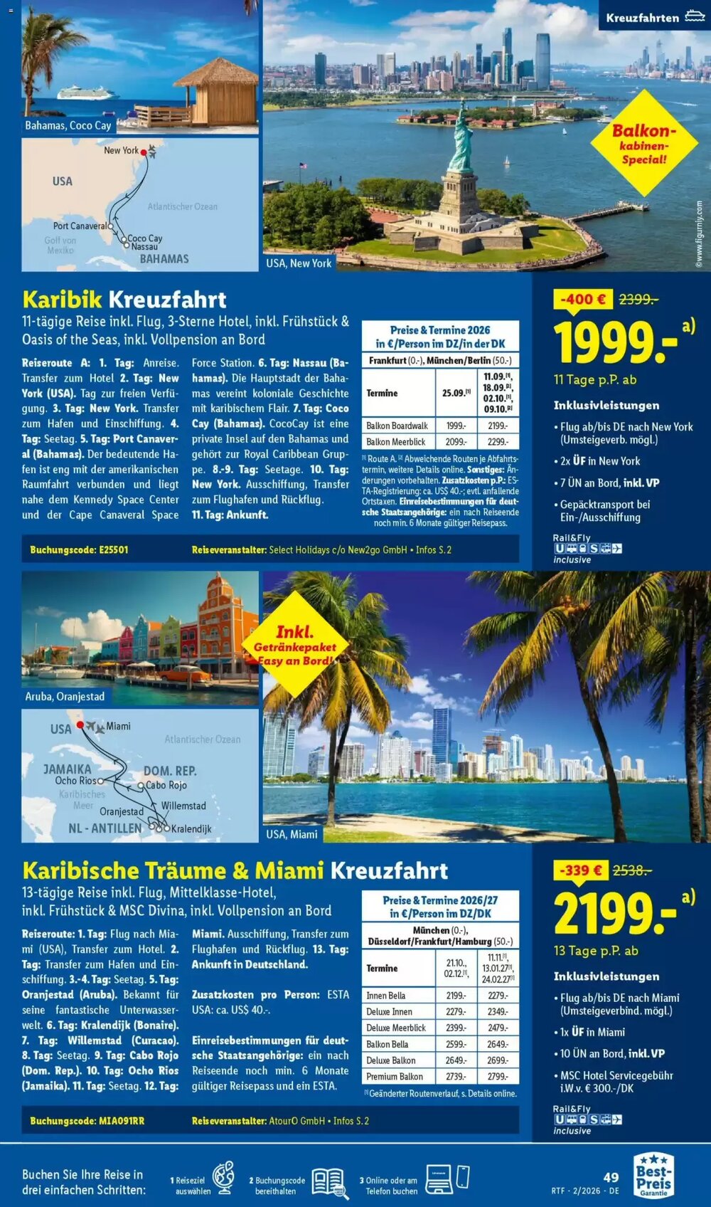 Lidl Reisen Prospekt (ab 14.02.2026) zum Blättern - Seite 49