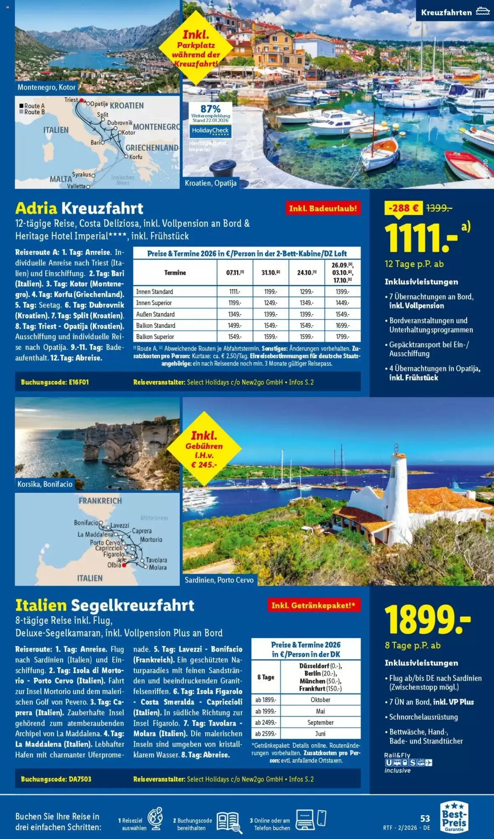 Lidl Reisen Prospekt (ab 14.02.2026) zum Blättern - Seite 53