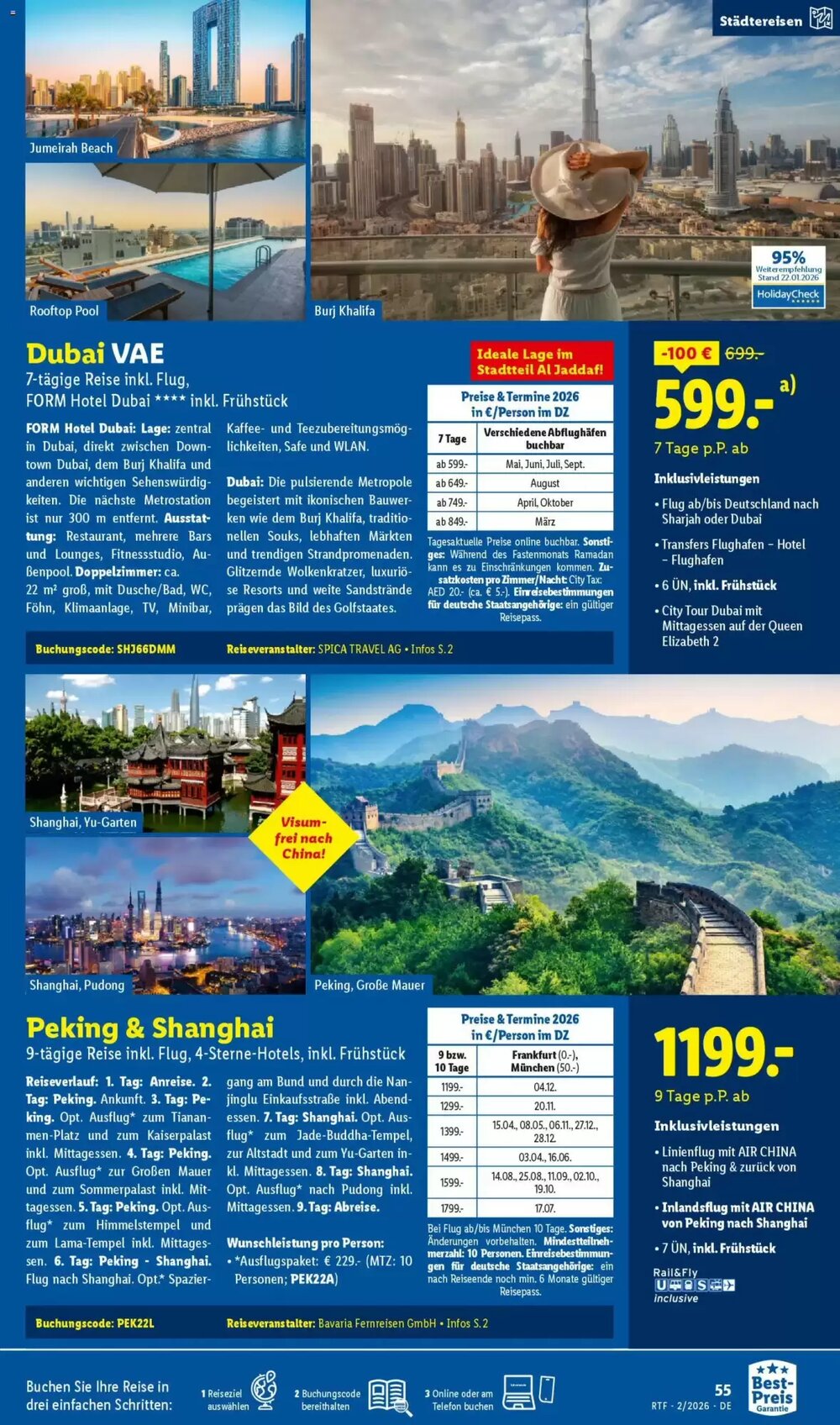 Lidl Reisen Prospekt (ab 14.02.2026) zum Blättern - Seite 55