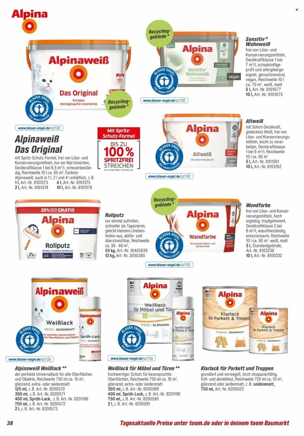 toom Baumarkt Prospekt (ab 14.02.2026) zum Blättern - Seite 38