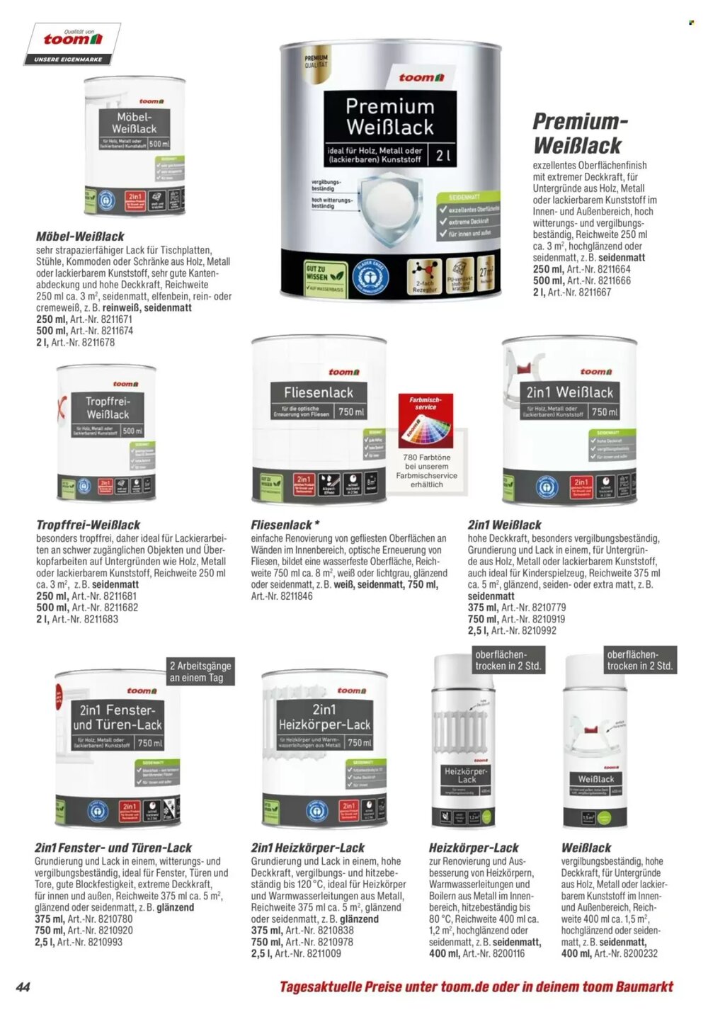 toom Baumarkt Prospekt (ab 14.02.2026) zum Blättern - Seite 44
