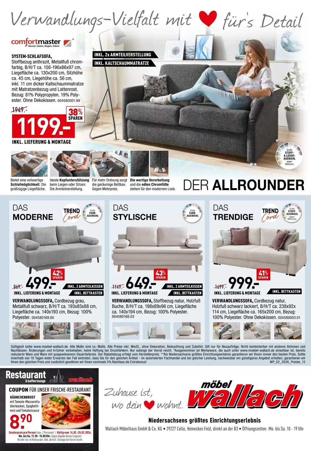 Möbel Wallach Prospekt (ab 14.02.2026) zum Blättern - Seite 12