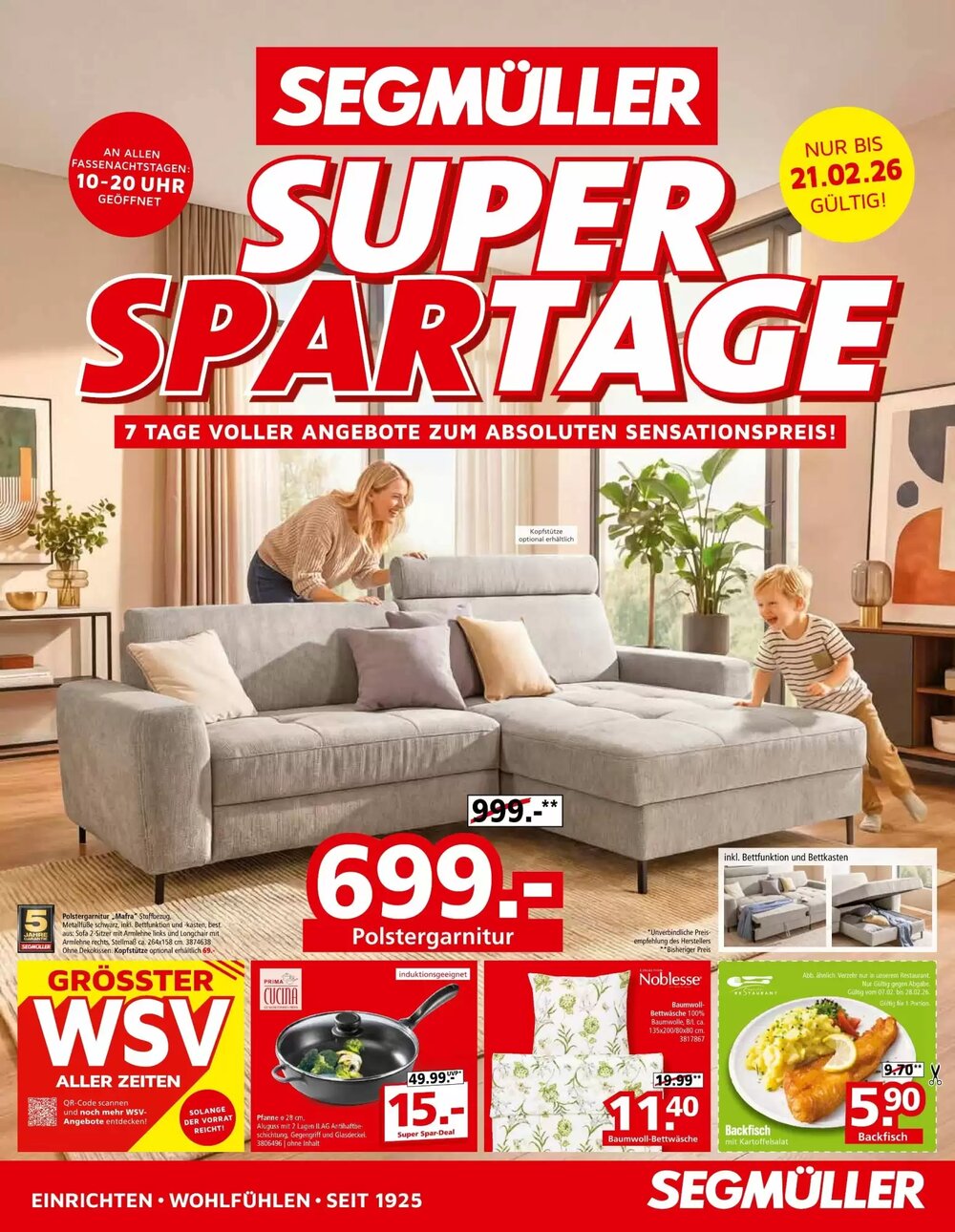Segmüller Prospekt (ab 14.02.2026) zum Blättern - Seite 1