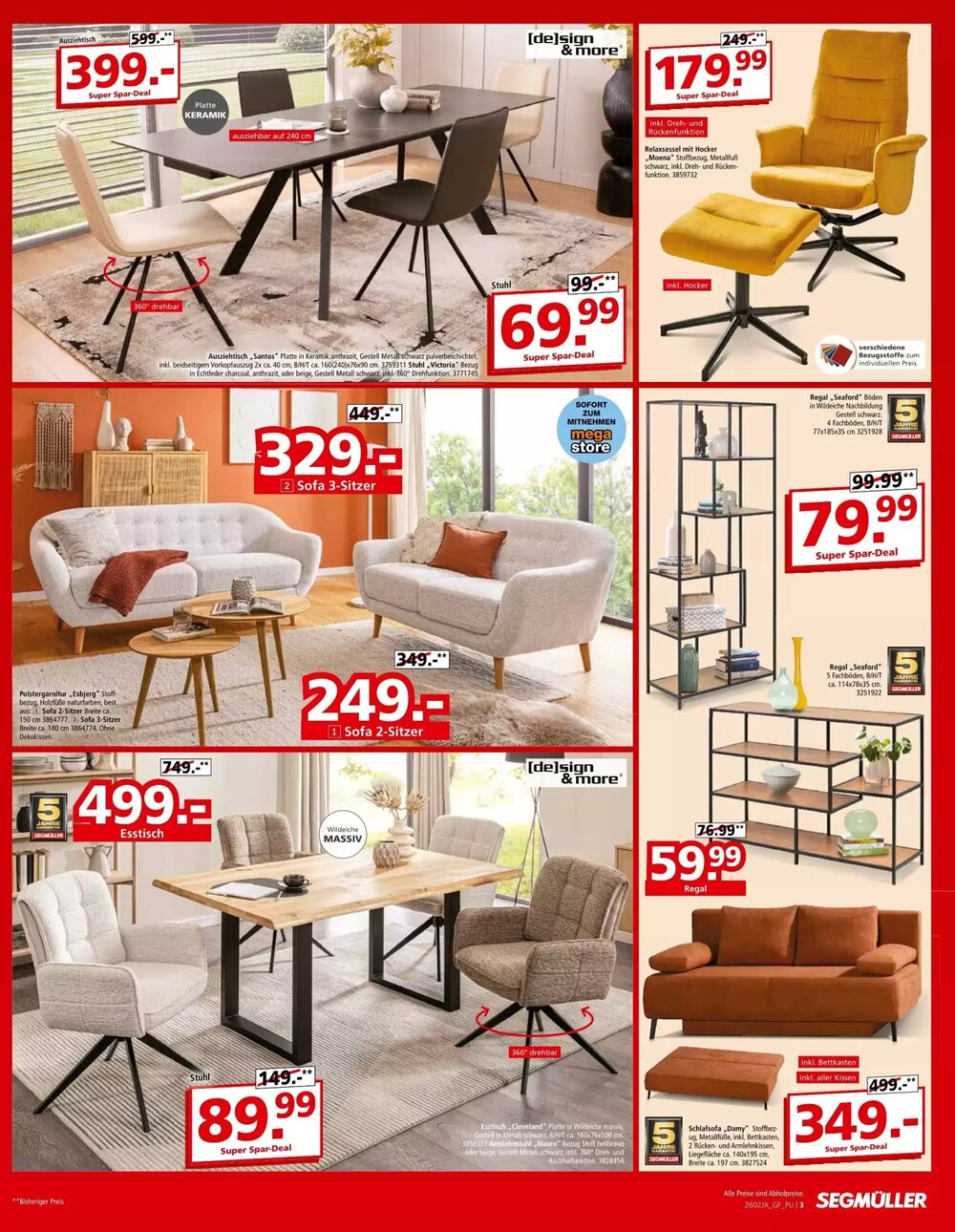 Segmüller Prospekt (ab 14.02.2026) zum Blättern - Seite 3