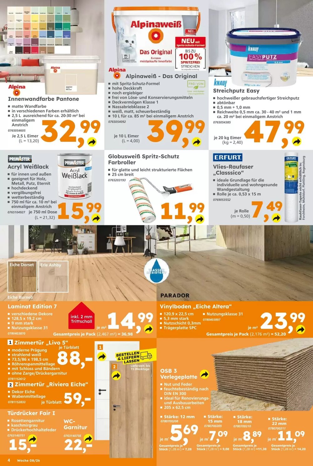 Globus Baumarkt Prospekt (ab 15.02.2026) zum Blättern - Seite 4