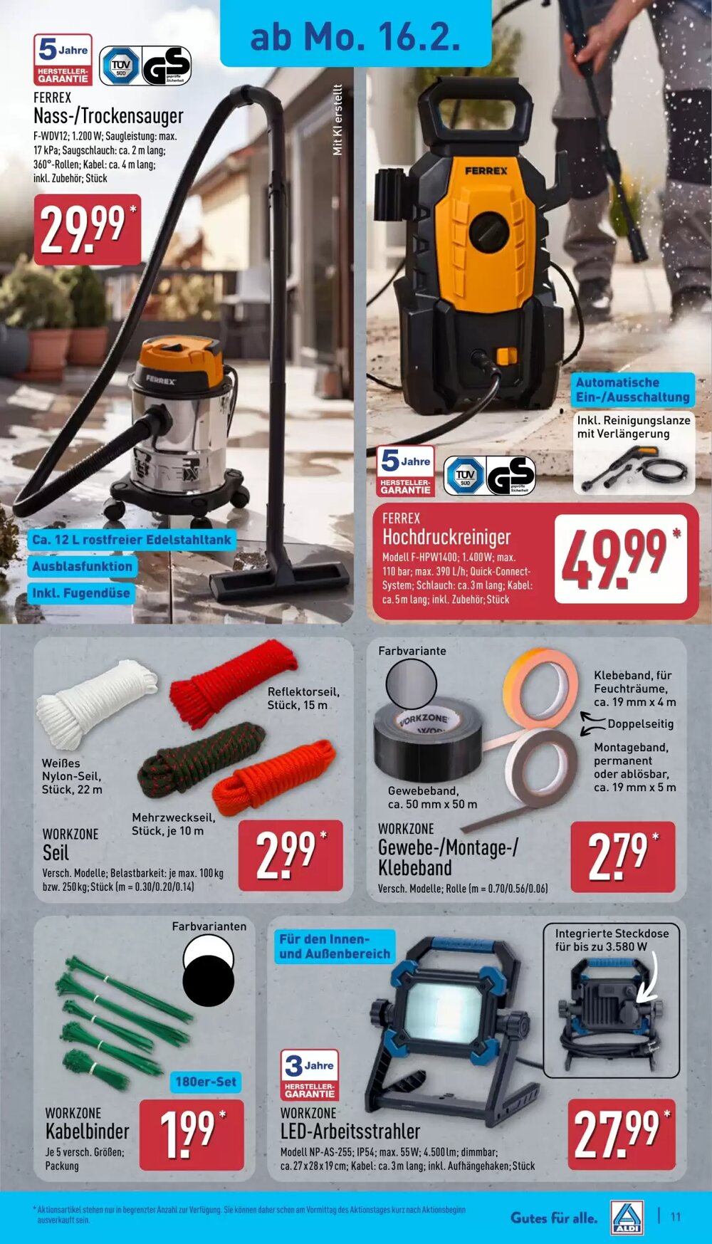 Aldi Nord Prospekt (ab 16.02.2026) zum Blättern - Seite 16