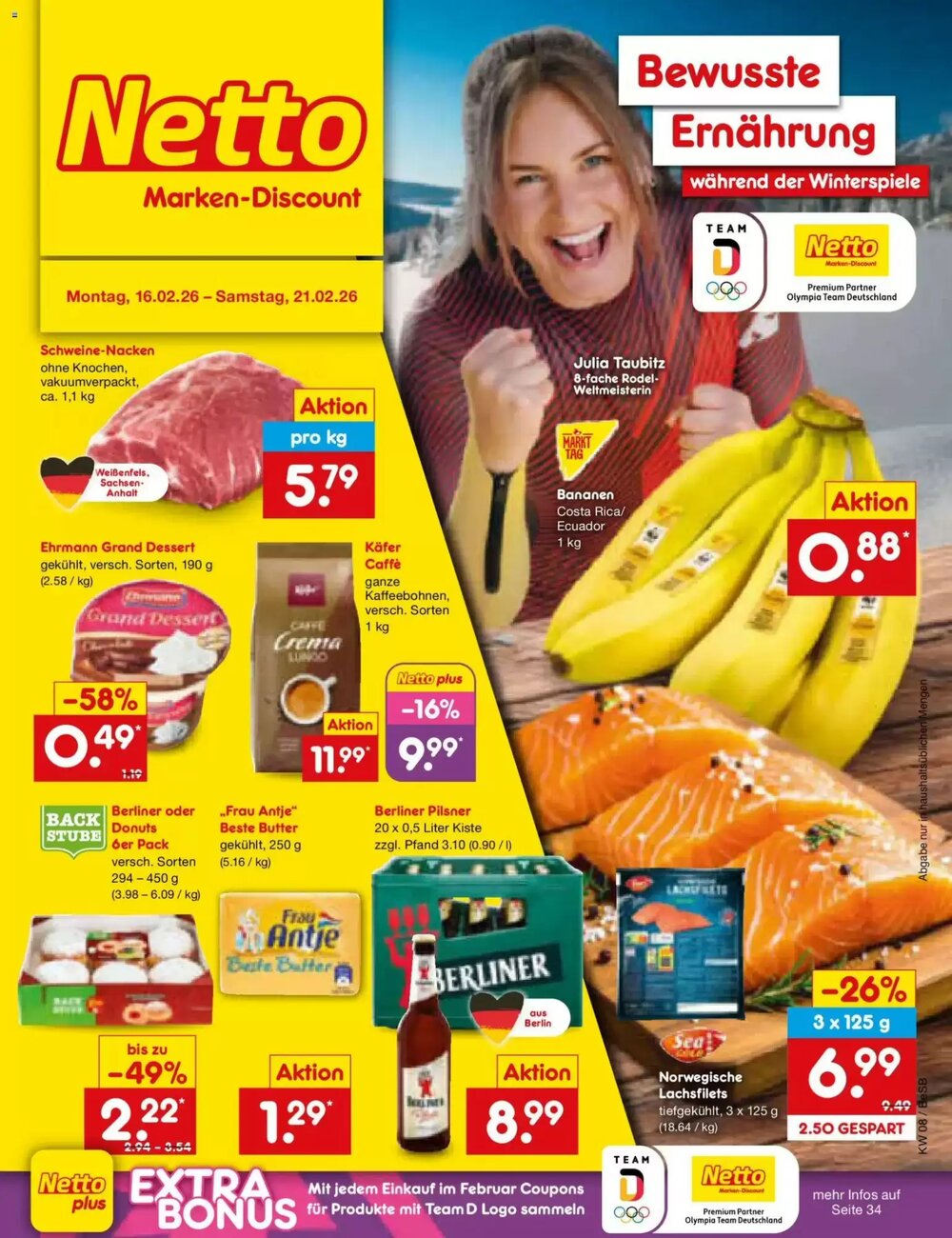 Netto Marken-Discount Prospekt (ab 16.02.2026) zum Blättern - Seite 1