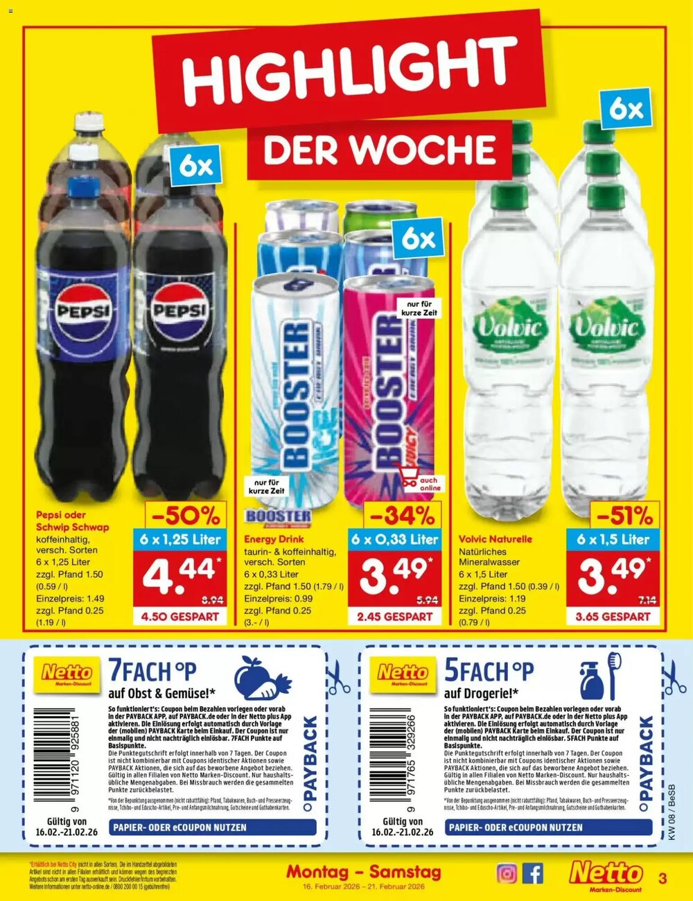 Netto Marken-Discount Prospekt (ab 16.02.2026) zum Blättern - Seite 3