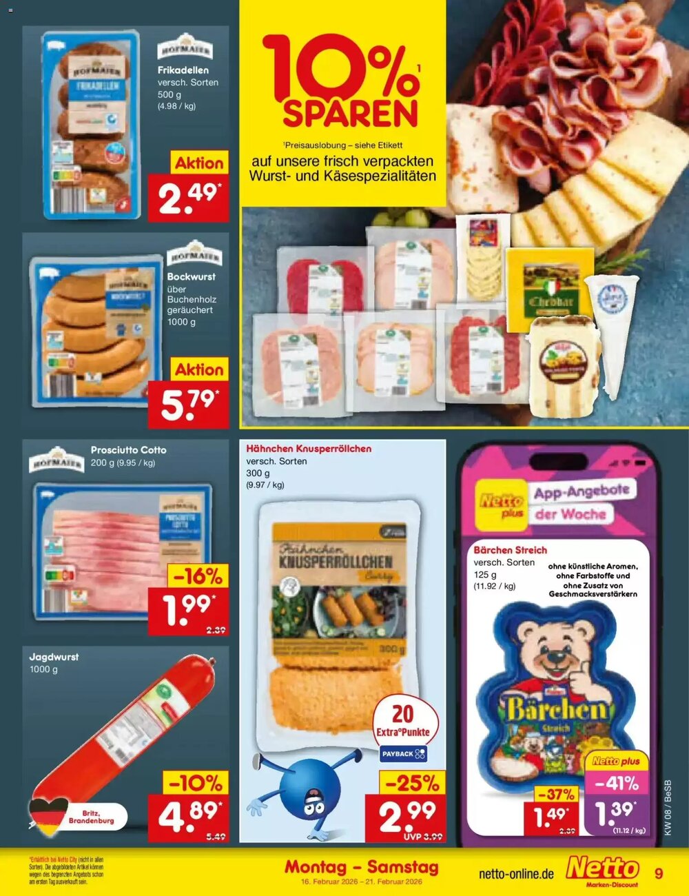 Netto Marken-Discount Prospekt (ab 16.02.2026) zum Blättern - Seite 9