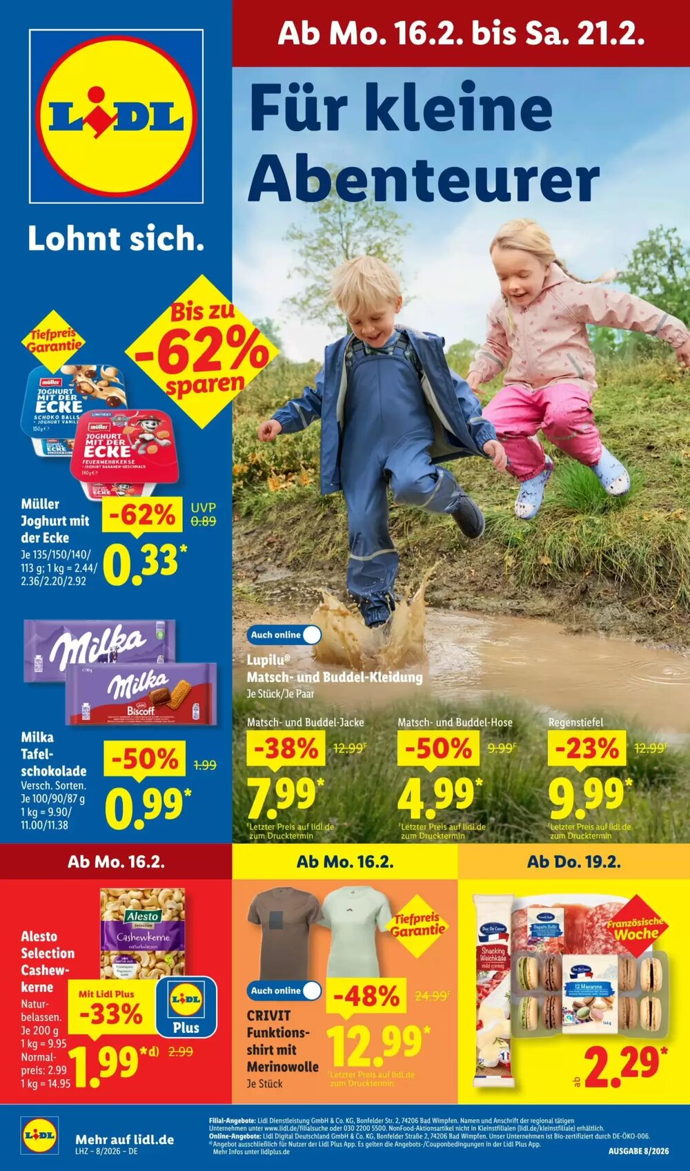 Lidl Prospekt (ab 16.02.2026) zum Blättern - Seite 1