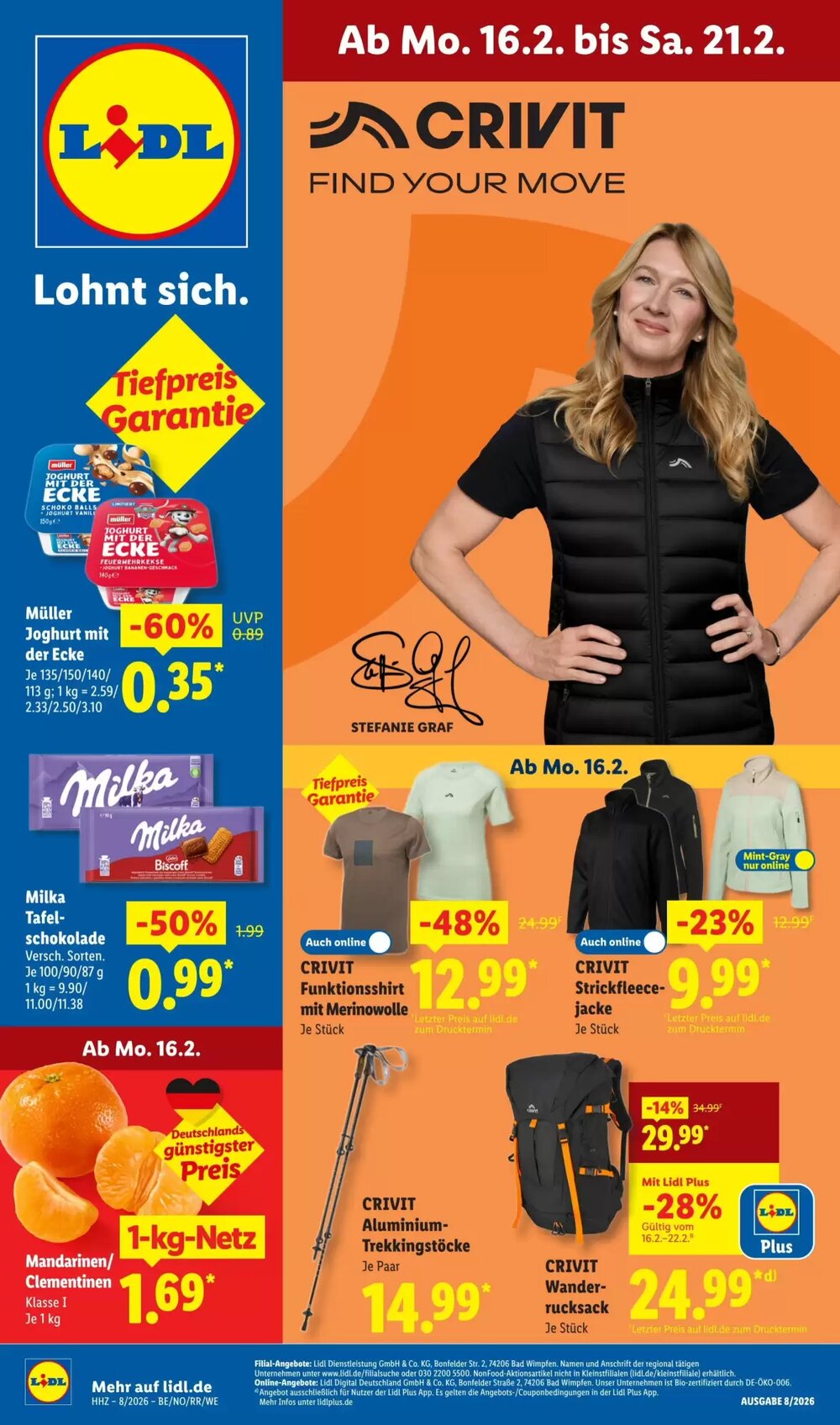 Lidl Prospekt (ab 16.02.2026) zum Blättern - Seite 1